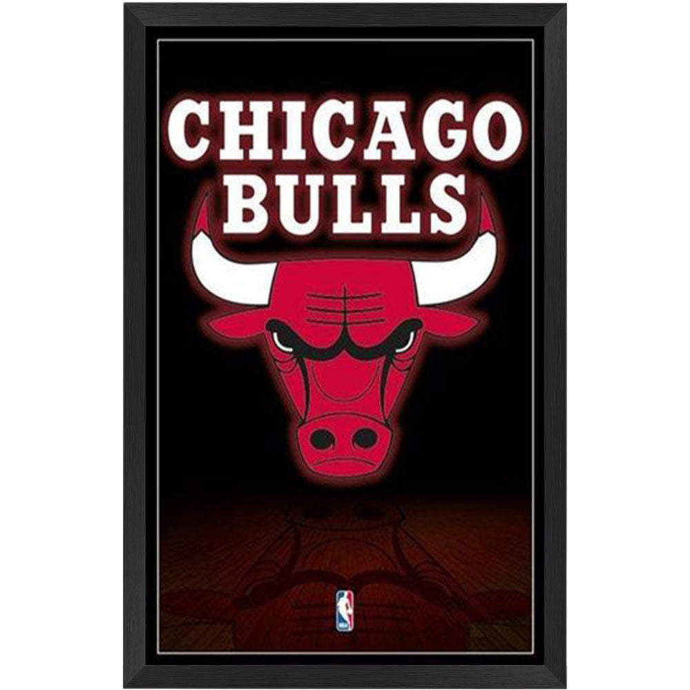 NBA Chicago Bulls Logo Poster Framed