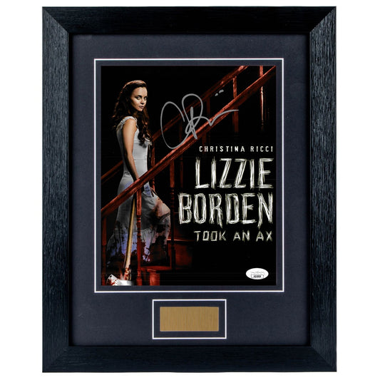 Christina Ricci  Personally Signed Lizzie Borden Took an Ax 8 x 10 Photograph Framed