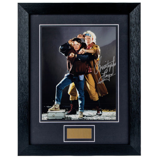 Christopher Lloyd Personally Signed Back To The Future V5 8 x 10 Photograph Framed