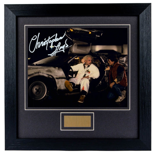 Christopher Lloyd Personally Signed Back To The Future V3 8 x 10 Photograph Framed