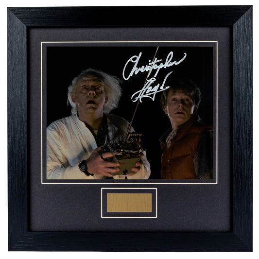 Christopher Lloyd Personally Signed Back To The Future V4 8 x 10 Photograph Framed