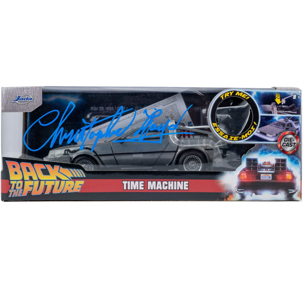 Christopher Lloyd Back To The Future Hand Signed 1:24 Die Cast DeLorean Time Machine
