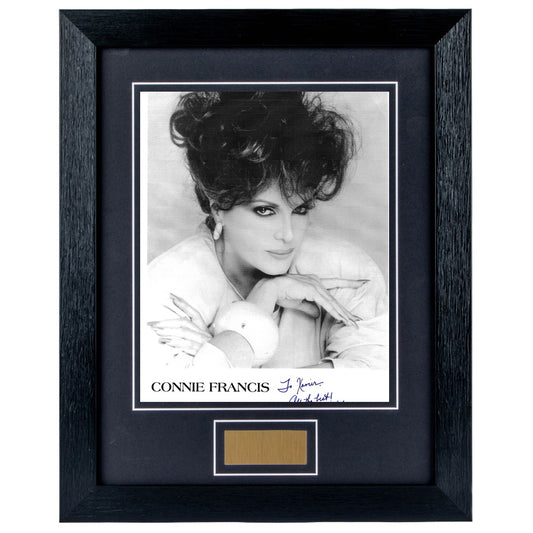 Connie Francis Personally Signed Personalised portrait 8 x 10 Photograph Framed