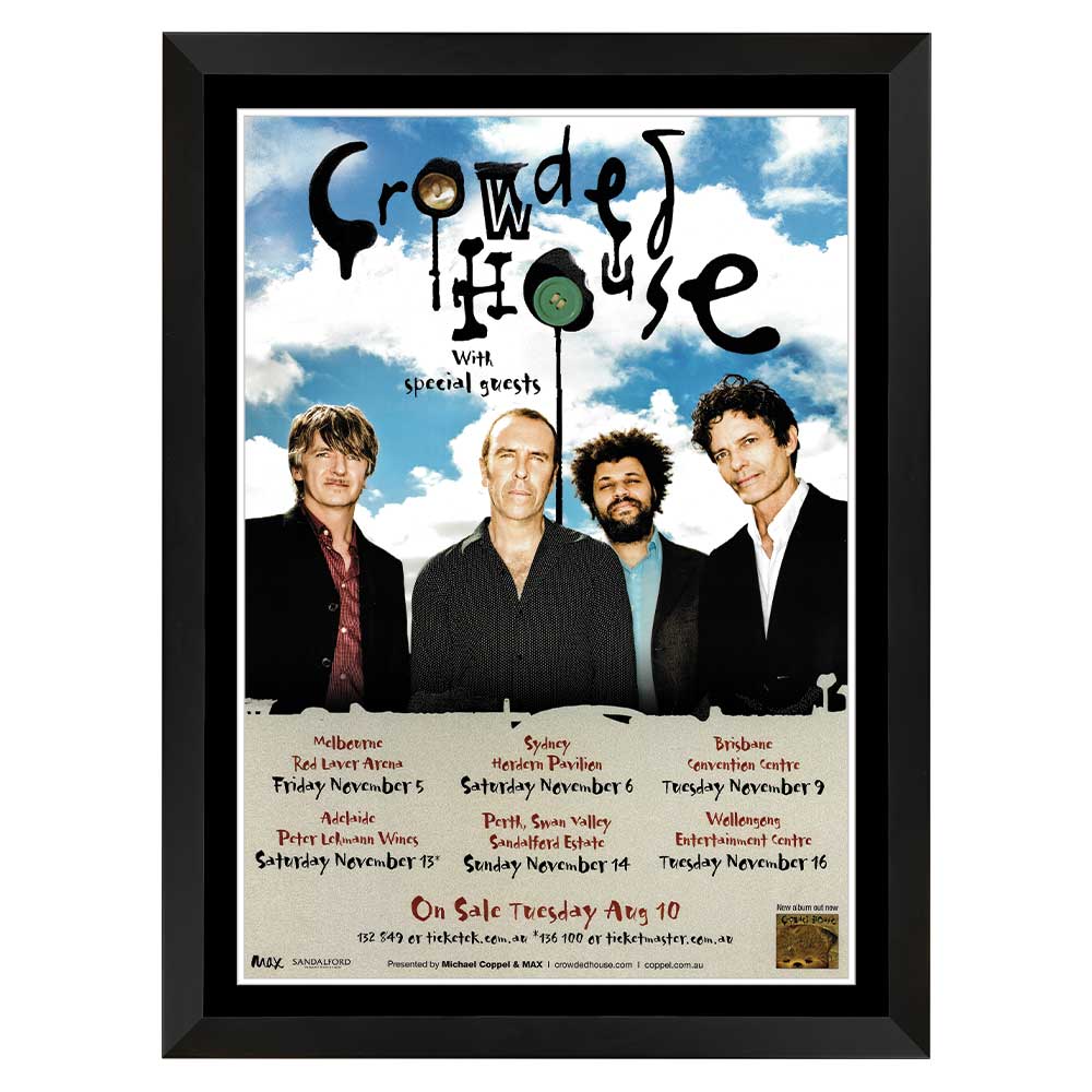 Crowded House Australian Tour Poster Unframed