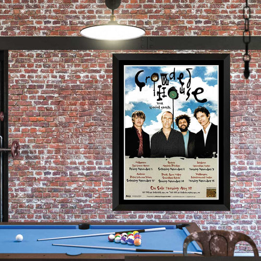 Crowded House Australian Tour Poster Unframed
