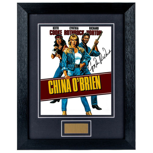 Cynthia Rothrock Personally Signed China O'Brien V2 8 x 10 Photograph Framed
