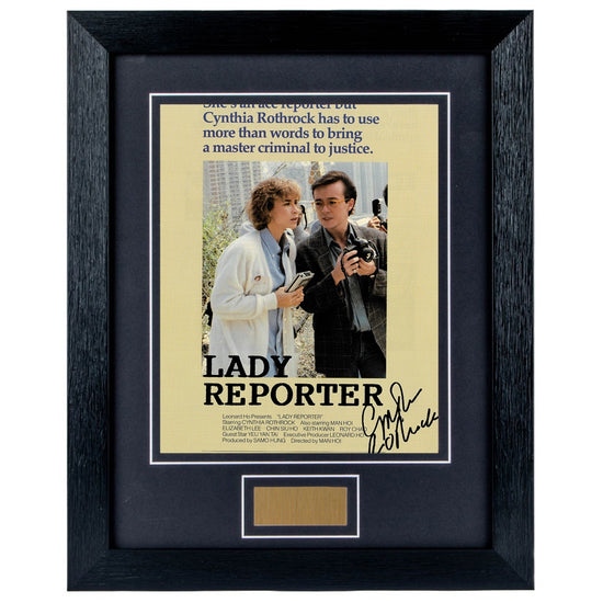 Cynthia Rothrock Personally Signed Lady Reporter 8 x 10 Photograph Fra ...