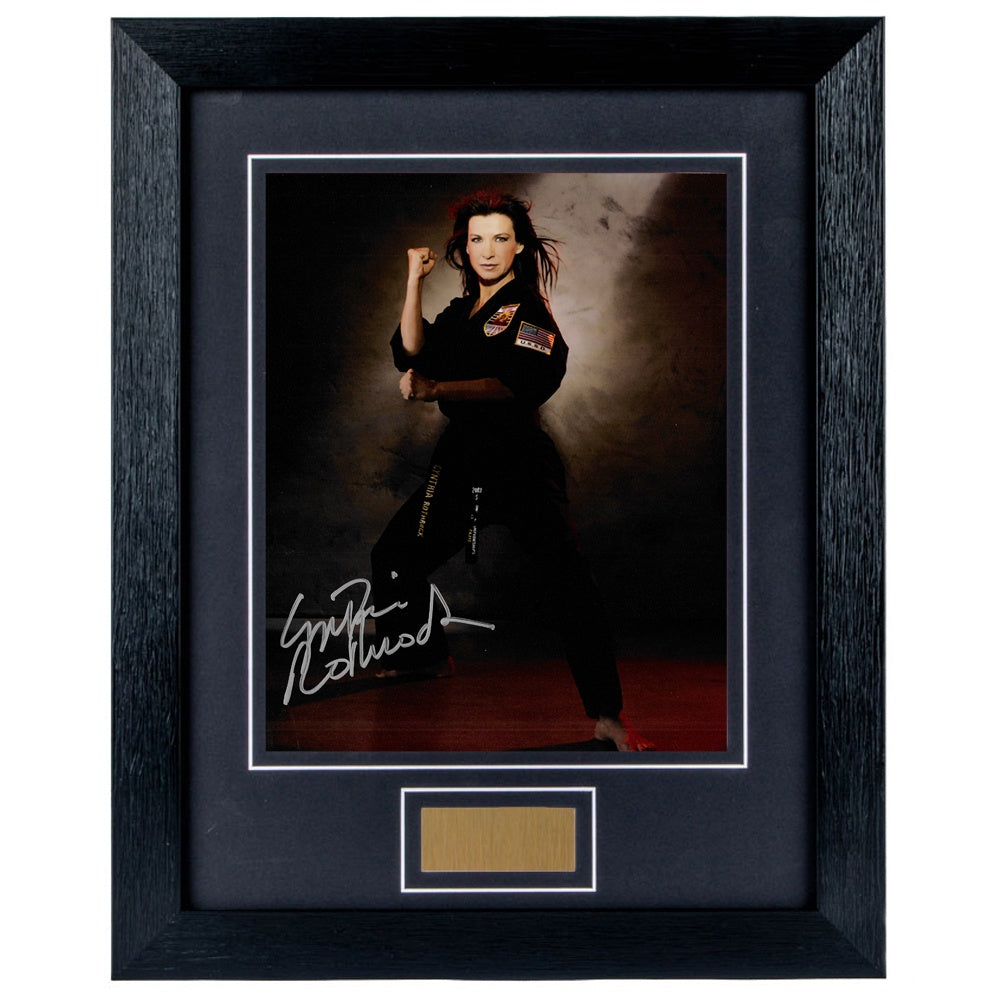 Cynthia Rothrock Personally Signed Portrait V3 8 x 10 Photograph Framed