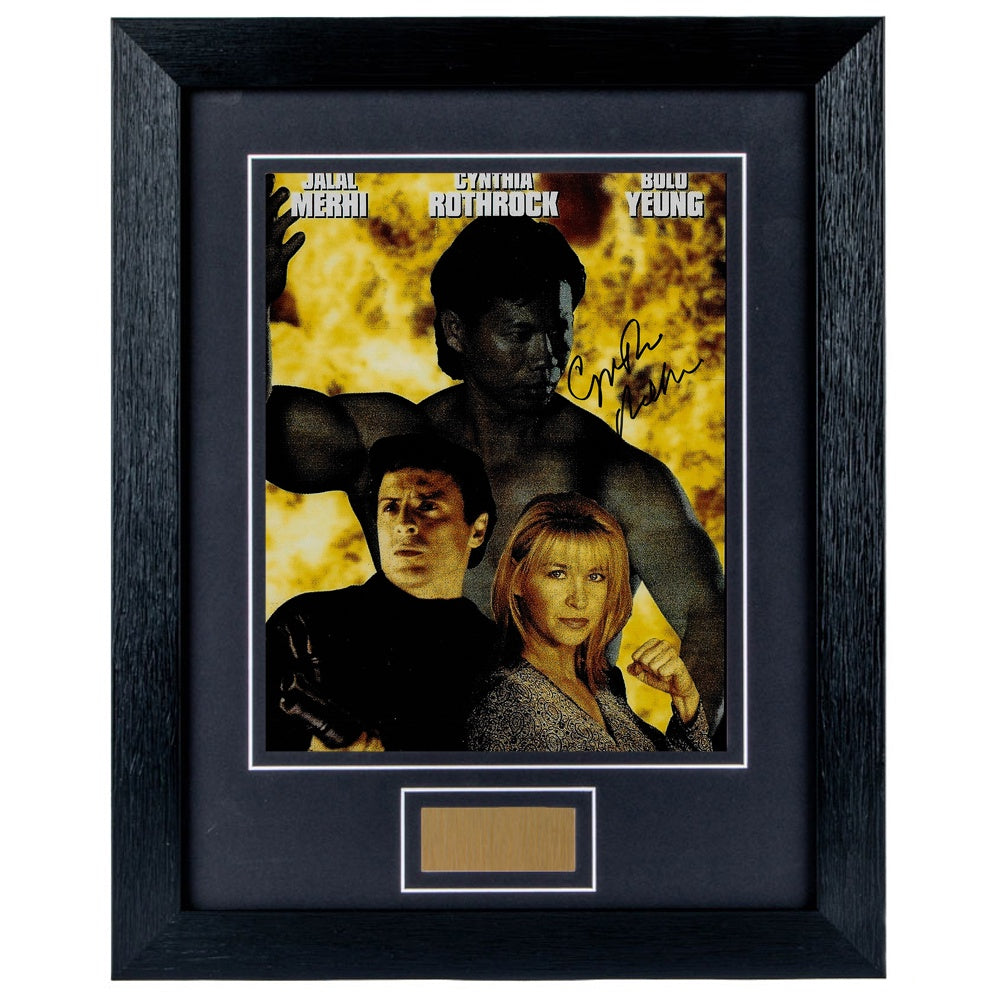 Cynthia Rothrock Personally Signed Portrait V4 8 x 10 Photograph Framed