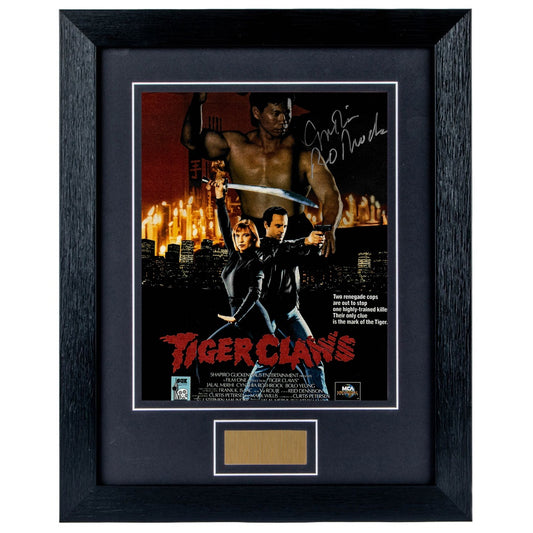 Cynthia Rothrock Signed Tiger Claws 8 x 10 Photograph Framed