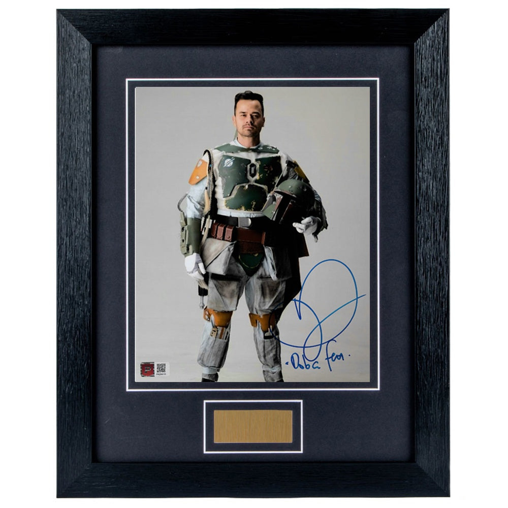Daniel Logan Personally Signed Boba Fett 8 x 10 Photograph Framed