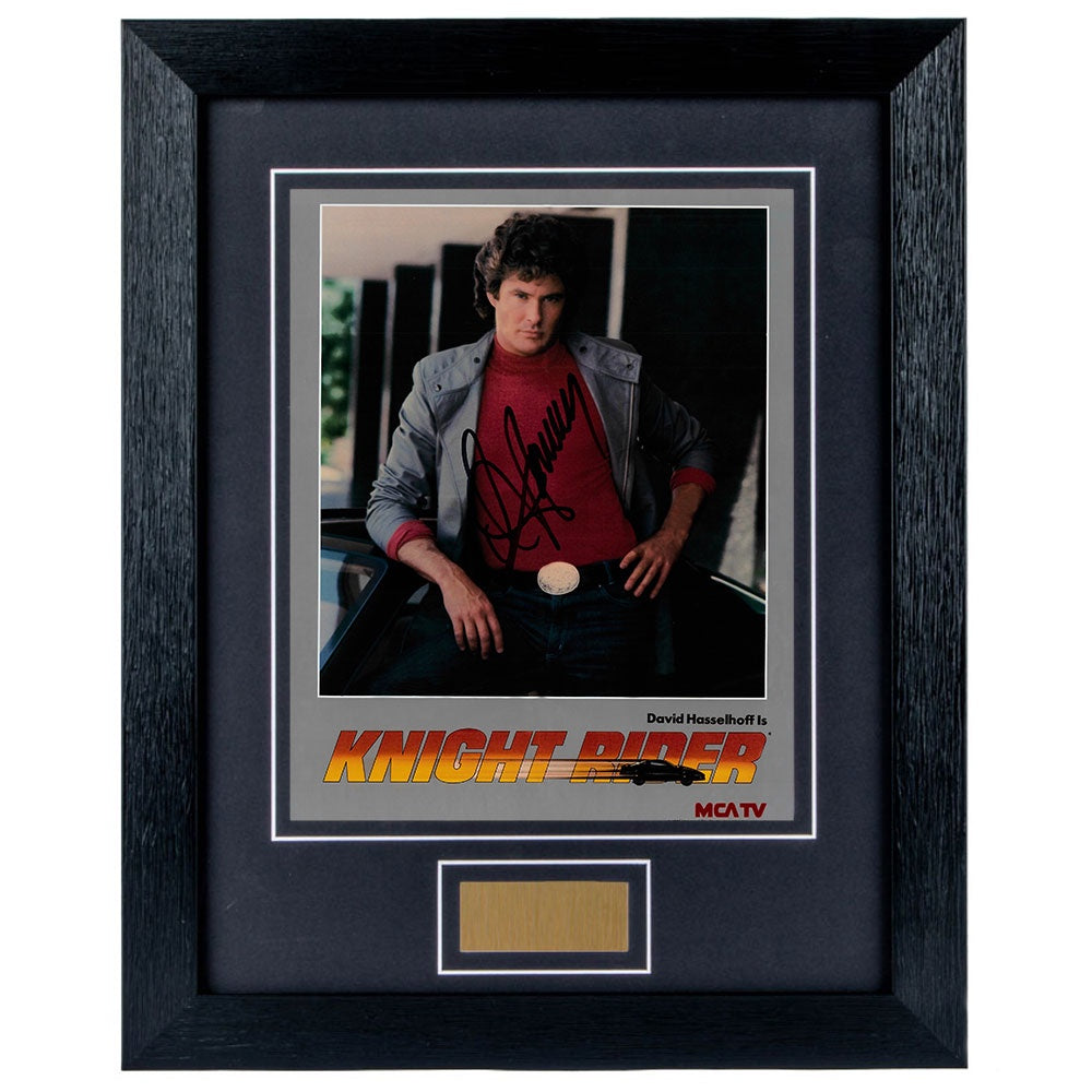 Knight Signature Knight Rider David Hasselhoff Personally Signed Knight Rider 8 x 10 Photograph Fram ...