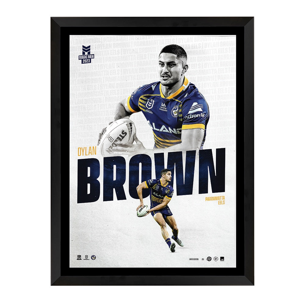 Parramatta Eels Dylan Brown Collectors Edition Print Framed ...