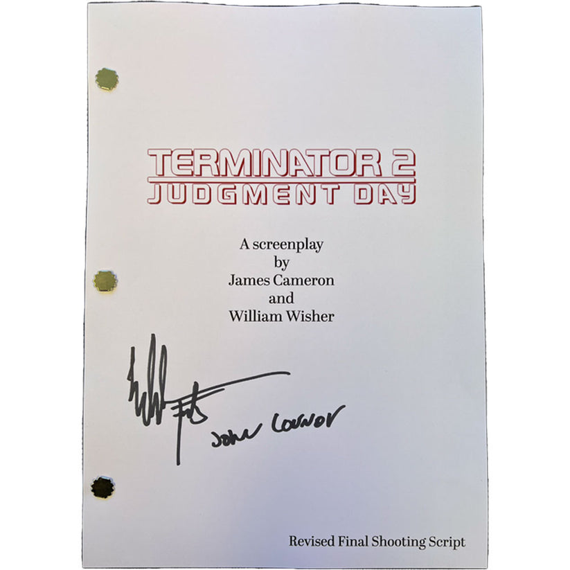 Edward Furlong Terminator 2 Judgement Day Signed Script – exclusivesignings