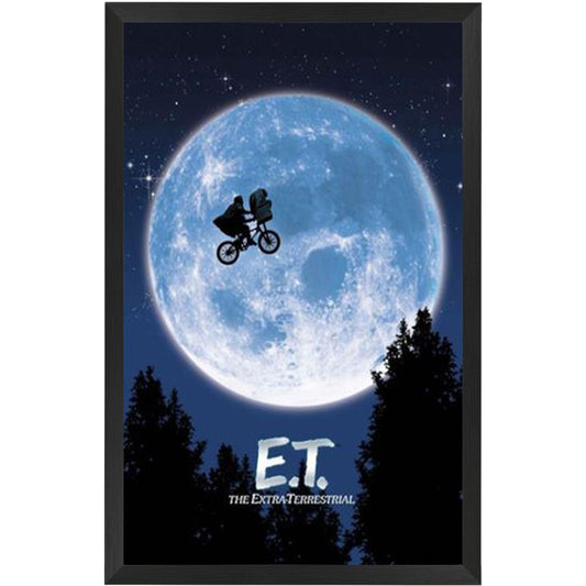 E.T. Moon Poster Framed