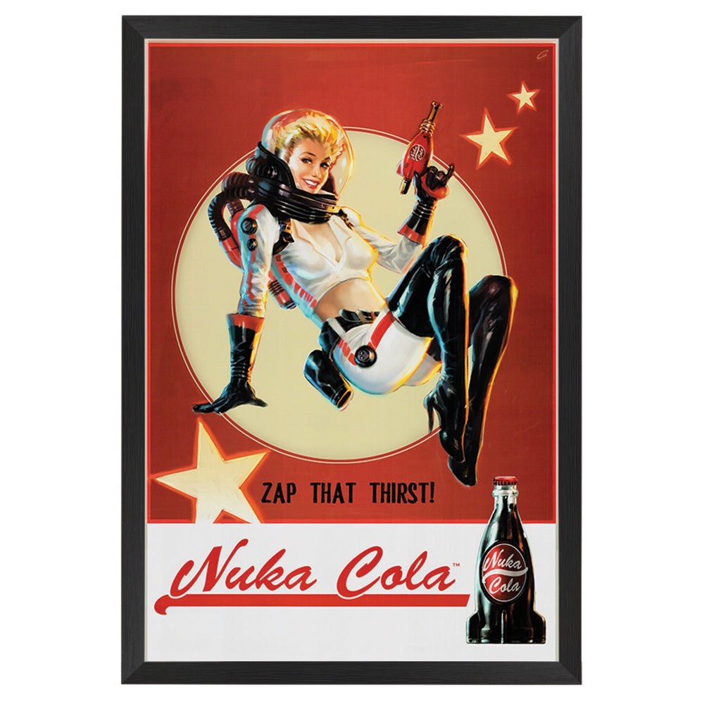 Fallout 4 Nuka Cola Poster Framed