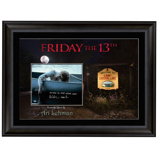 Friday the 13th Ari Lehman  Signed 8x10 Photo Framed