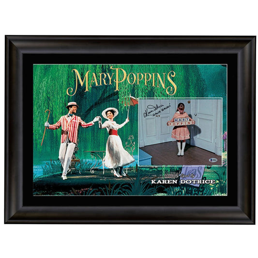 Mary Poppins Karen Dotrice Signed 8x10 Photo 4 Framed