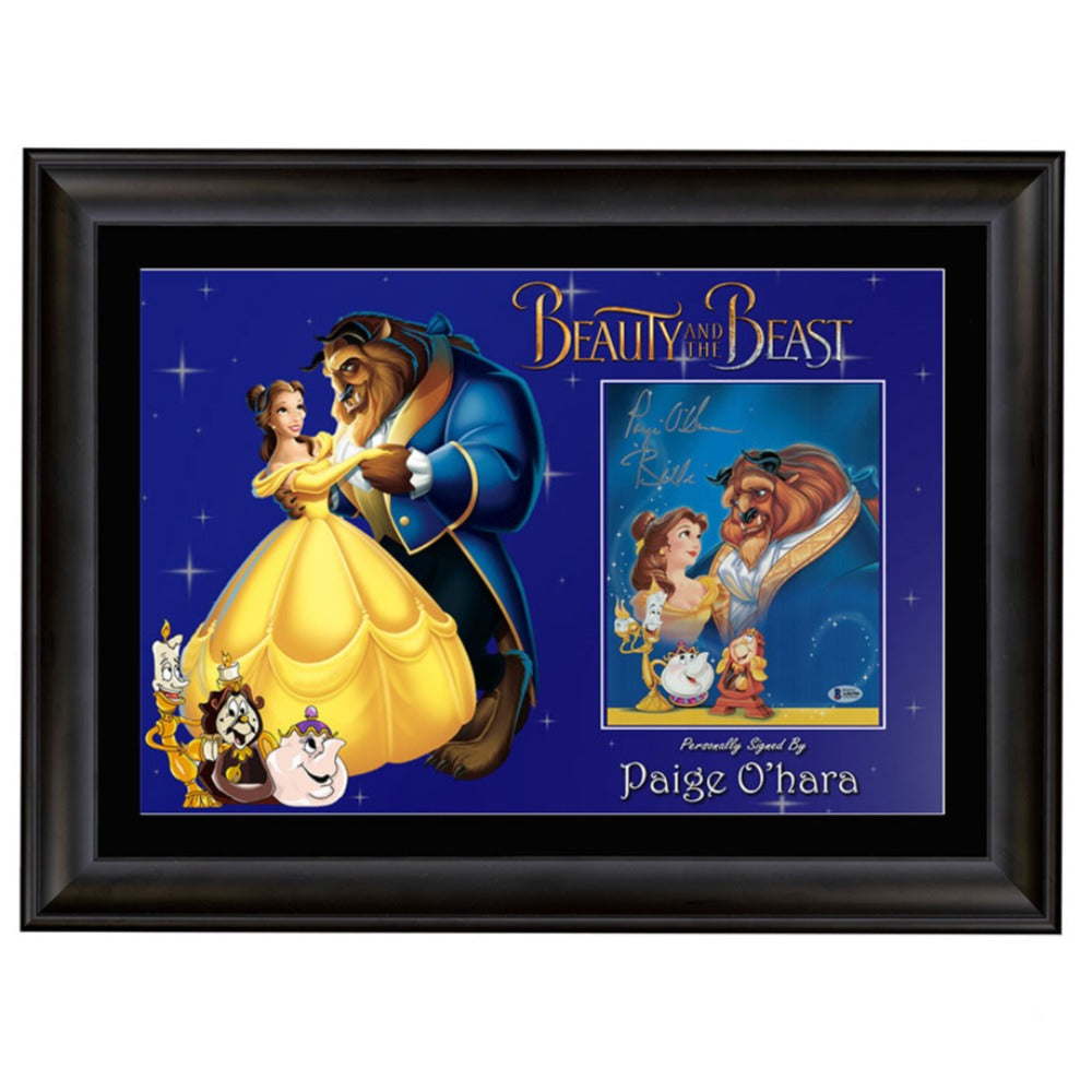 Beauty  and the Beast Paige O'Hare Signed 8x10 Photo 7 BAS Framed
