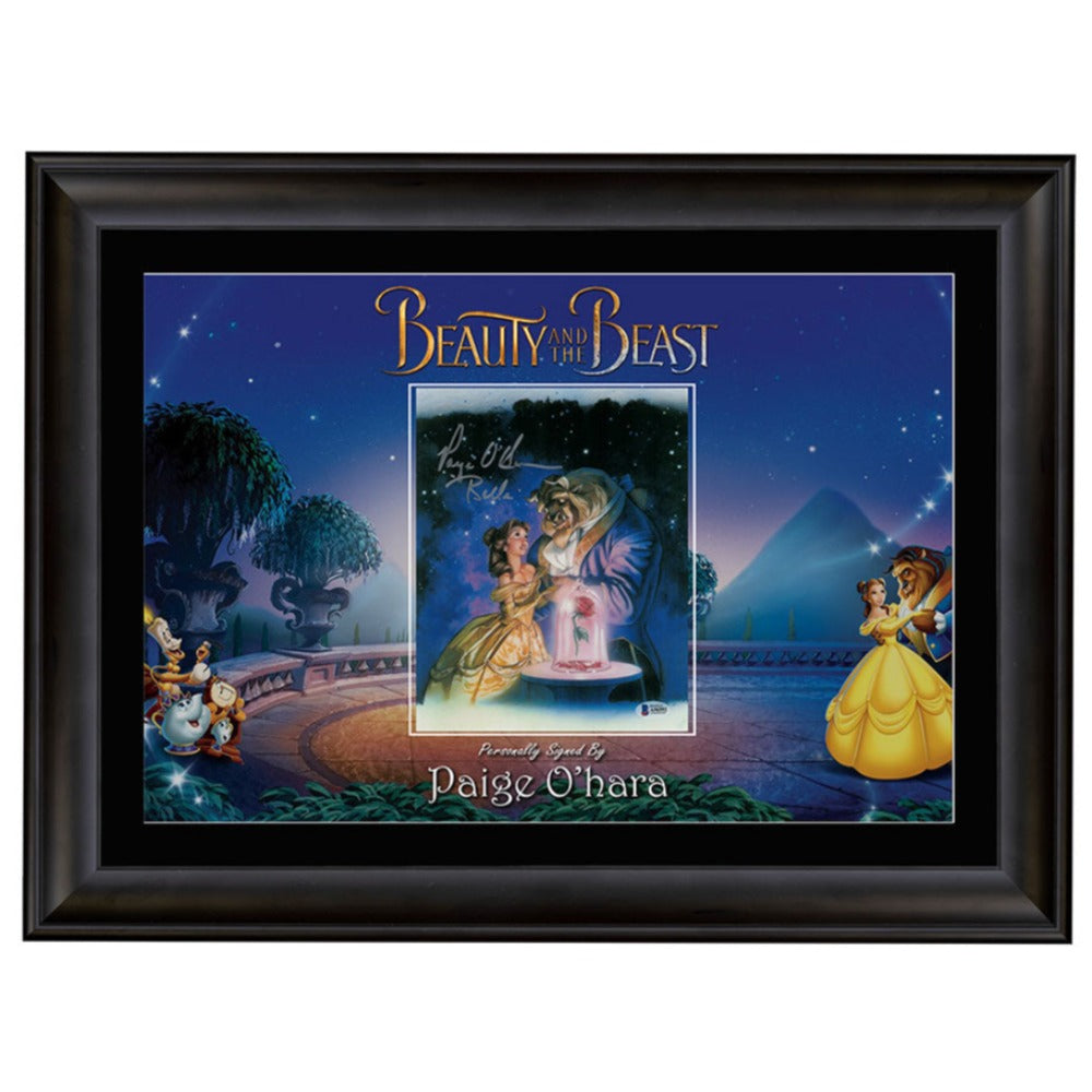 Beauty  and the Beast Paige O'Hare Signed 8x10 Photo 2 BAS Framed