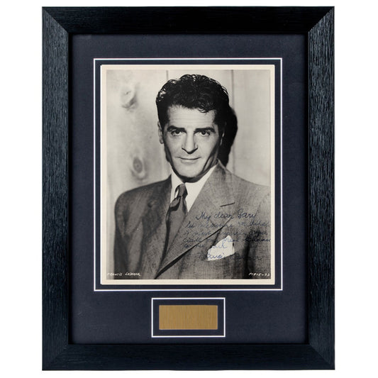 Francis Lederer Personally Signed Romance in Manhattan Personalised 8 x 10 Photograph Framed