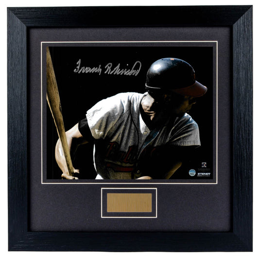 Frank Robinson Personally Signed Baltimore Orioles Baseball 8 x 10 Photograph Framed
