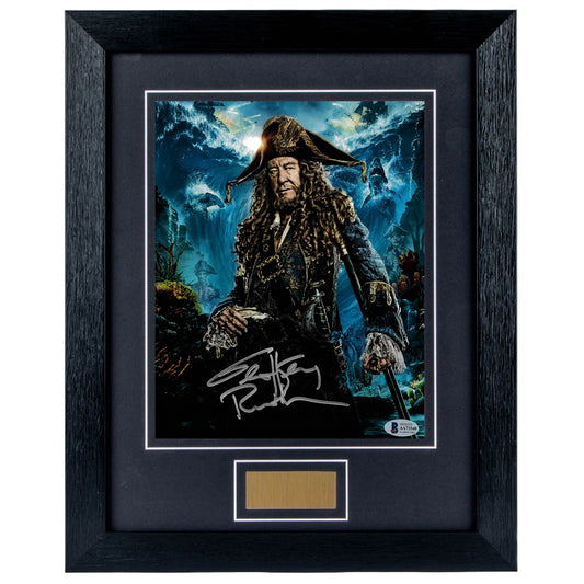 Geoffery Rush Personally Signed Pirates Of The Caribbean 8 x 10 Photograph Framed