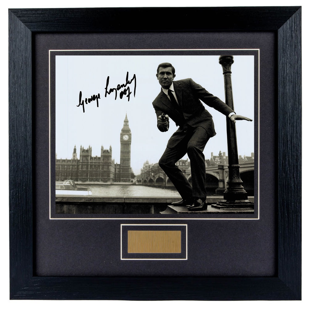 George Lazenby Personally Signed Her Majesty's Secret Service V1 8 x 10 Photograph Framed