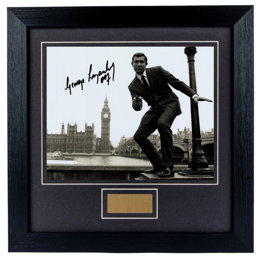 George Lazenby Personally Signed Her Majesty's Secret Service V1 8 x 10 Photograph Framed