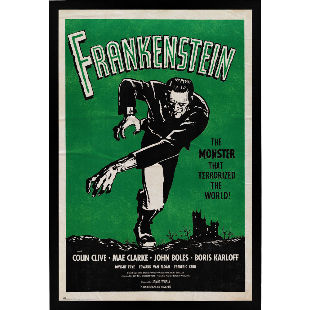 Frankenstein Movie Score Poster Framed