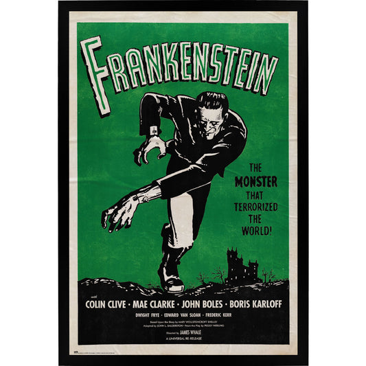 Frankenstein Movie Score Poster Framed