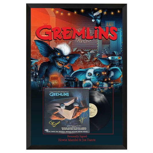 Gremlins Signed Soundtrack Display Framed – Howie Mandel & Joe Dante