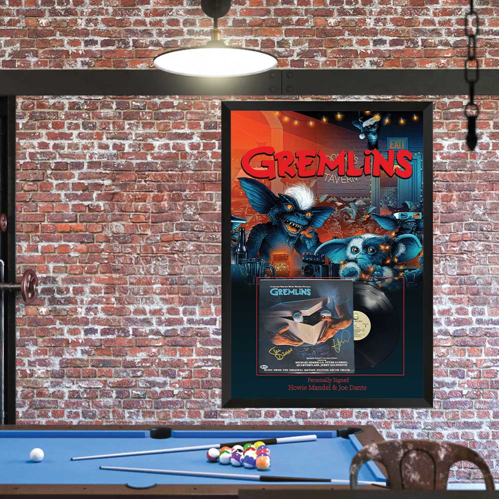 Gremlins Signed Soundtrack Display Framed – Howie Mandel & Joe Dante
