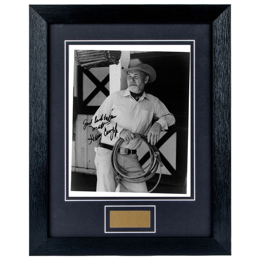 Harry Carey Jr Personally Signed Tombstone  8 x 10 Photograph Framed
