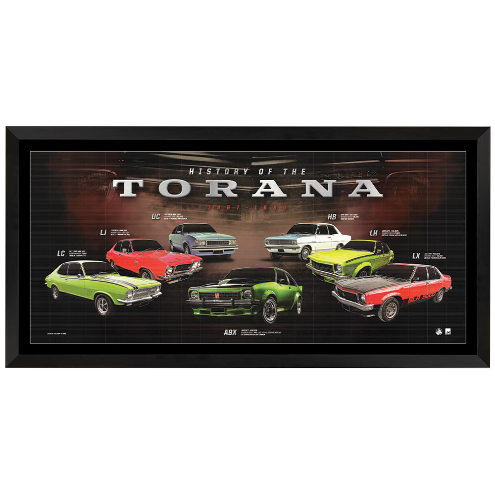 History Of The Torana Print Framed