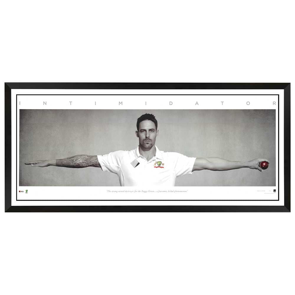 Mitchell Johnson Large Intimidator Wings Framed