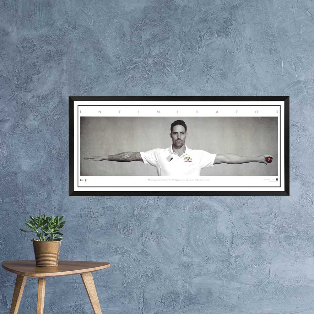 Mitchell Johnson Large Intimidator Wings Framed