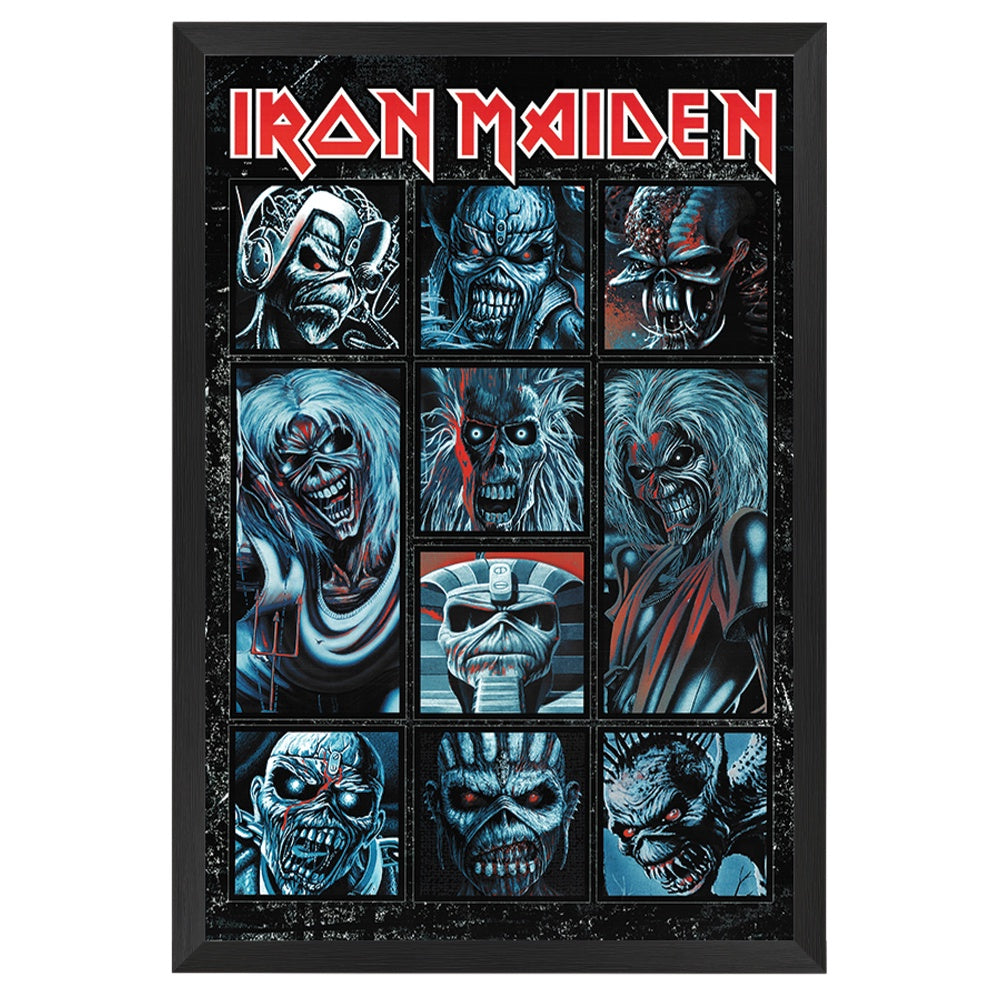 Iron Maiden Ten Eddies Poster Framed