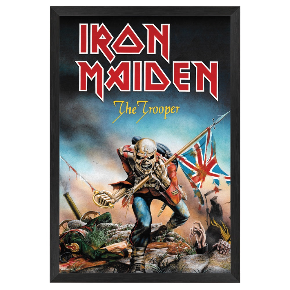 Iron Maiden The Trooper Poster Framed