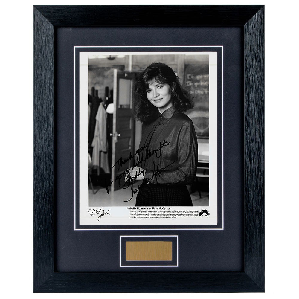 Isabella Hofmann Personally Signed Dear John  8 x 10 Photograph Framed