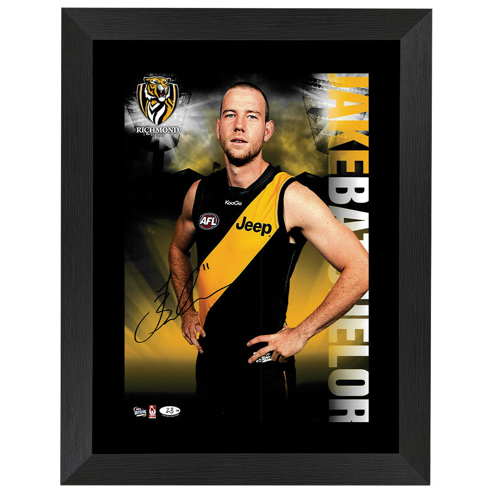 Richmond Tigers Jake Batchelor Signed Hero Shot Framed