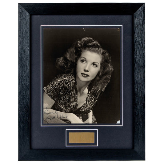 Janette Davis Personally Signed American Pop Star 8 x 10 Photograph Framed