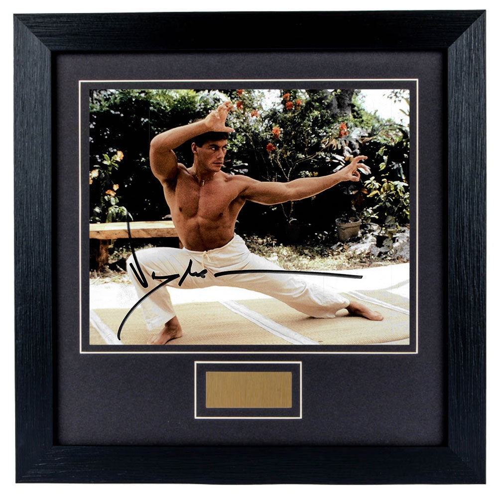 Jean-Claude Van Damme Personally Signed Blood Sport V2 8 x 10 Photograph Framed