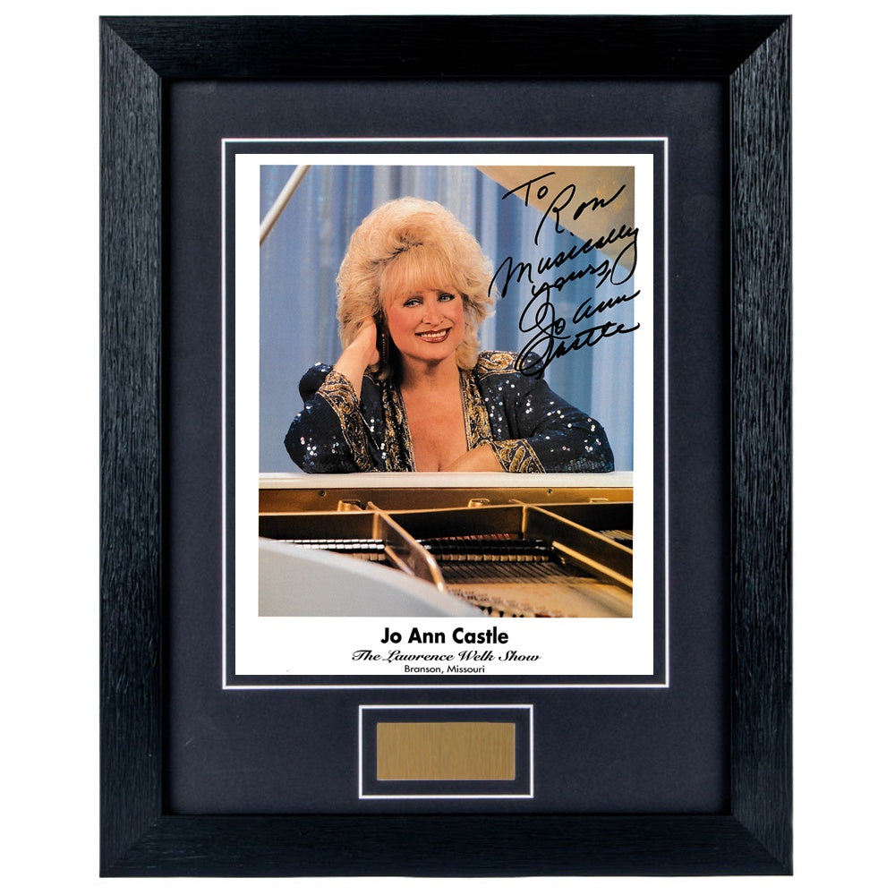 Jo Ann Castle Personally Signed The Lawrence Welk Show 8 x 10 Photograph Framed