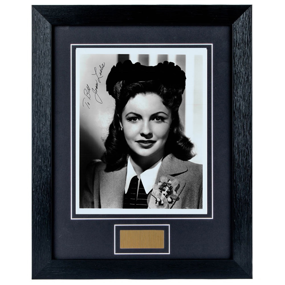 Joan Leslie Personally Signed Personalised portrait 8 x 10 Photograph Framed