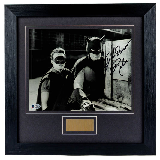 John Duncan Personally Signed Batman And Robin  8 x 10 Photograph Framed