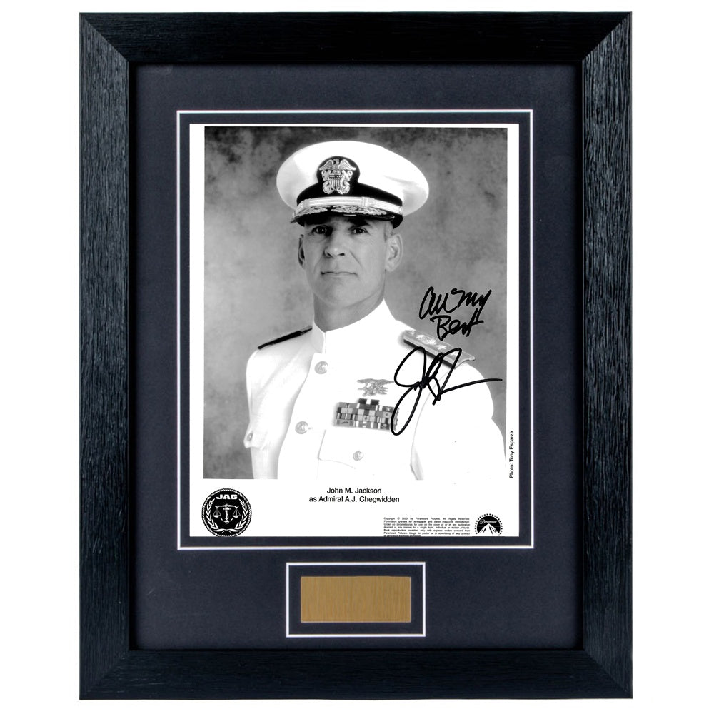 John M Jackson Personally Signed JAG  8 x 10 Photograph Framed