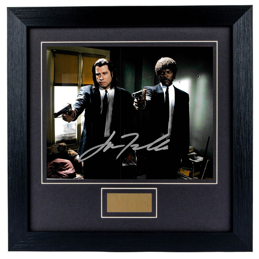 John Travolta Signed Pulp Fiction 8 x 10 Photograph Framed