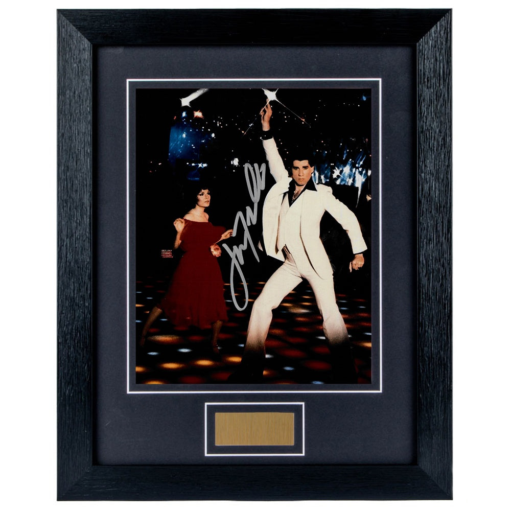 John Travolta Personally Signed Saturday Night Fever 8 x 10 Photograph Framed