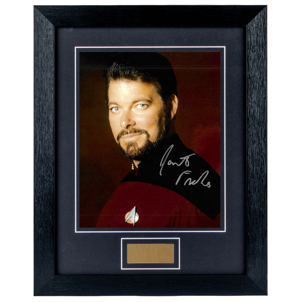 Jonathan Frakes Personally Signed Star Trek Next Generation 8 x 10 Photograph Framed